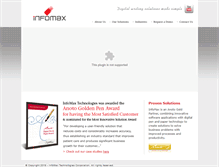 Tablet Screenshot of infomaxcorp.com